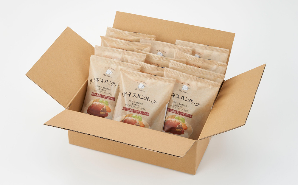 ハピネスハンバーグ　ポルチーニ香るデミグラスソース　155ｇ(固形量110ｇ)×15個