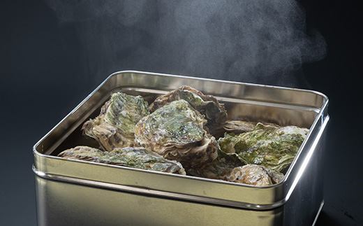 潮香焼セット(殻付き牡蠣・カンカン焼き)ナイフ・軍手入り【配送不可地域：離島・沖縄県・九州】