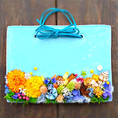 ふらわ～しょっぷ花友でワックスプレート製作体験