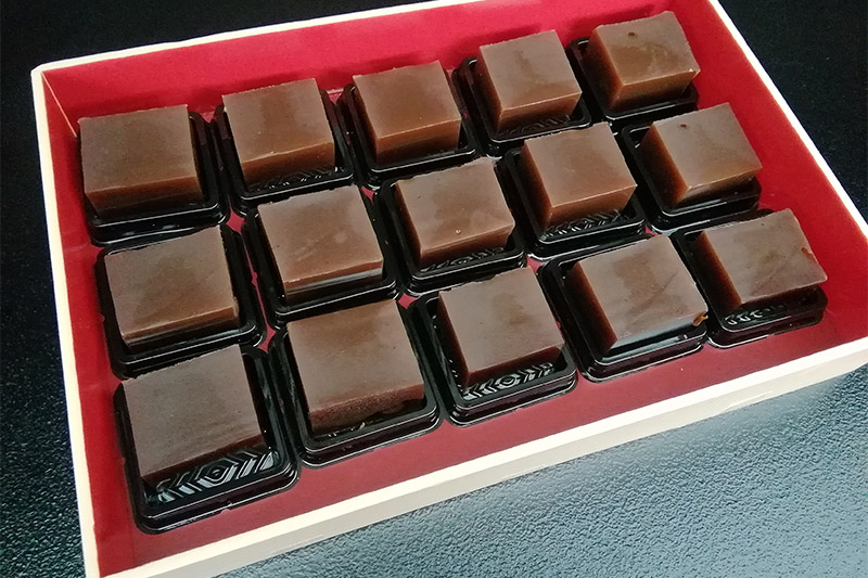 【あきた味めぐり 御廚光琳】手づくり 珈琲羊羹(15個入り)