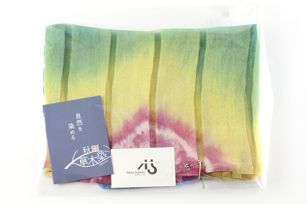 シルクストール【秋田を彩る蓮の花々】1枚（45cm×150cm）