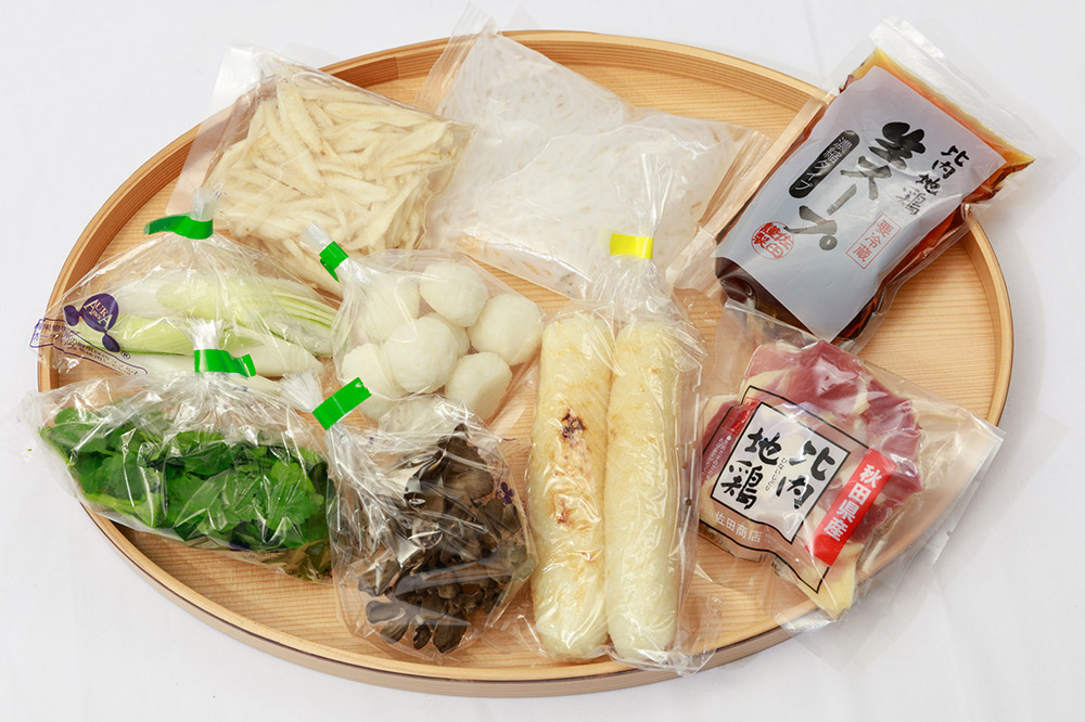 【3月発送】きりたんぽ 佐田商店 の きりたんぽ鍋 セット 1人前 秋田 手作りきりたんぽ2本入 比内地鶏 冷蔵