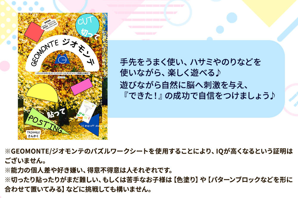 GEOMONTE ジオモンテ 幼児小学生教材 1冊25ページ