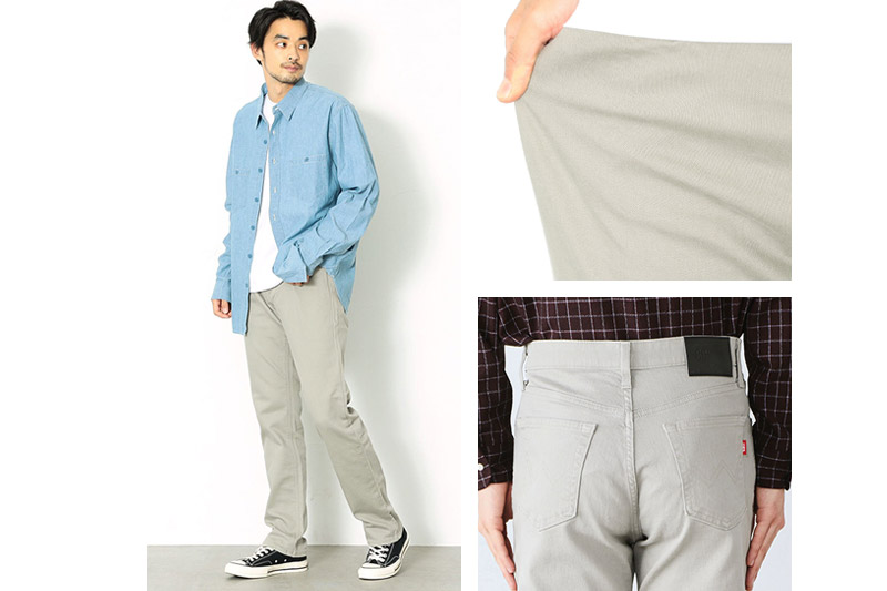 EDWIN インターナショナルベーシック 403 フレックス ふつうのストレートパンツ MENS【36インチ・ベージュ】E403F-16-36