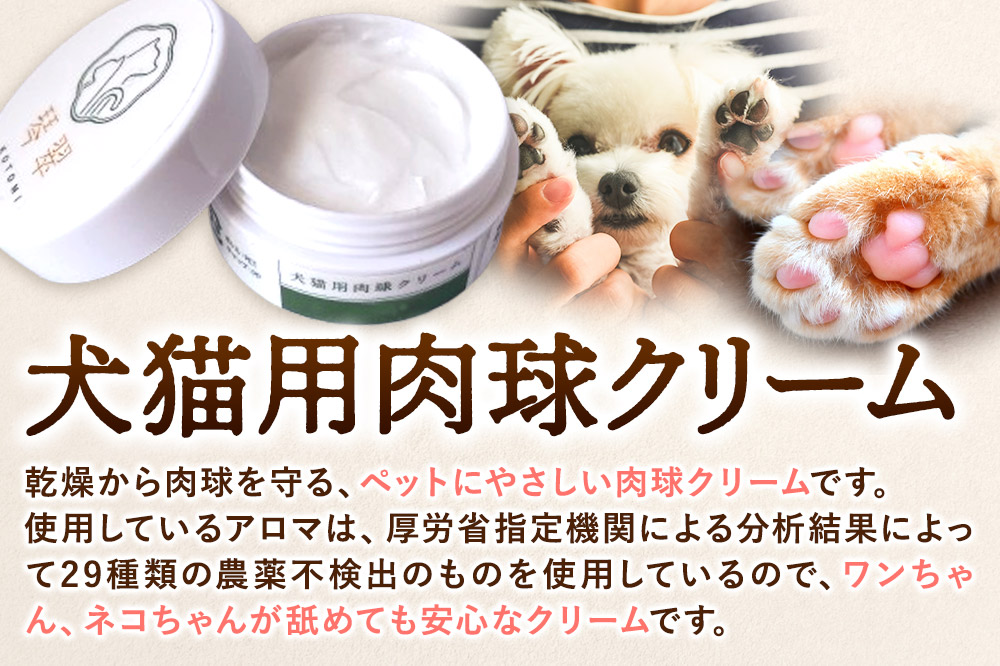 ルベール  の 犬猫用肉球クリーム ＆ 犬用石鹸【普通肌】セット 肉球型石鹸入り クロネコゆうパケット