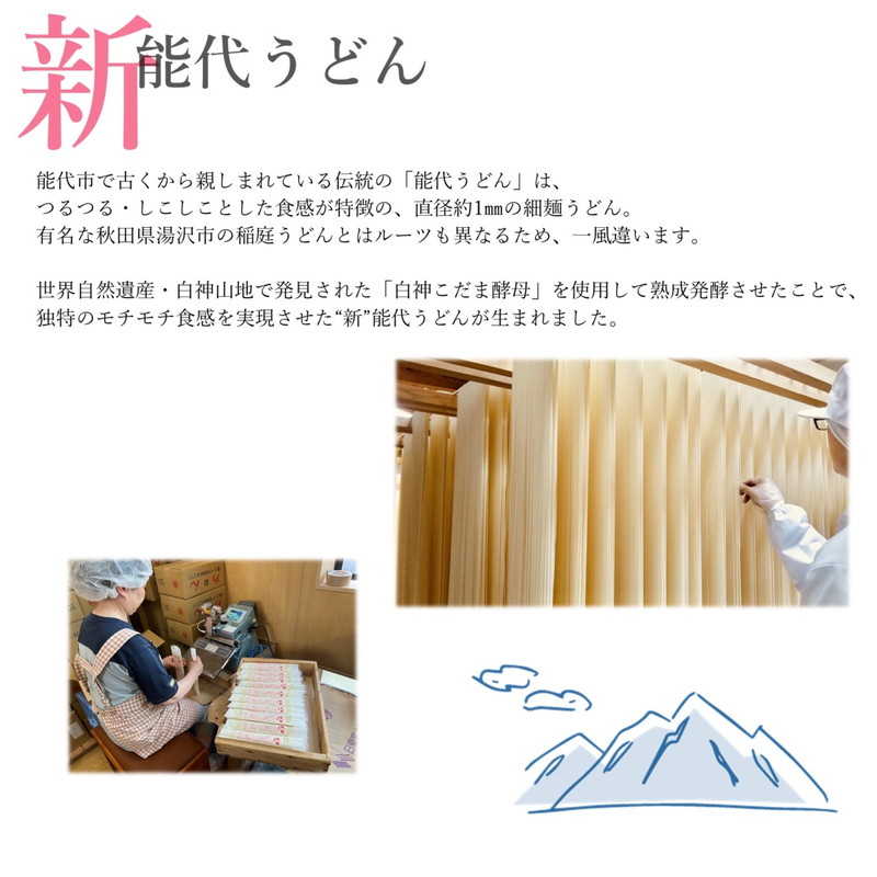 能代うどん 和風パスタ 食べ比べ 乾麺 2種 詰合せ 「しらかみ美人」「ノシロチーネ」各5束 セット: 能代市ANAのふるさと納税