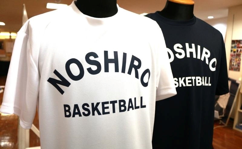 「バスケの街 能代」 オリジナルＴシャツ 【ホワイト】S