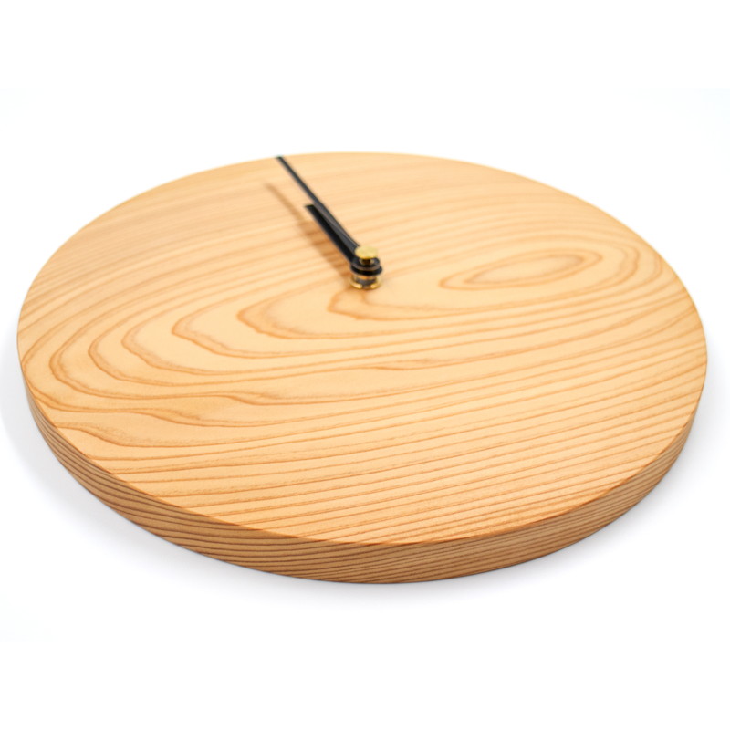 Wooden clock 木の時計（秋田杉）ドットタイプ