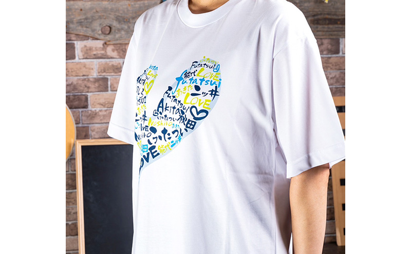 ふるさと秋田能代ふたついオリジナルデザイン雑貨セット（ポストカード Tシャツ メガネクロス ギフト用袋）秋田 能代 二ツ井 雑貨 ギフト TシャツMサイズ