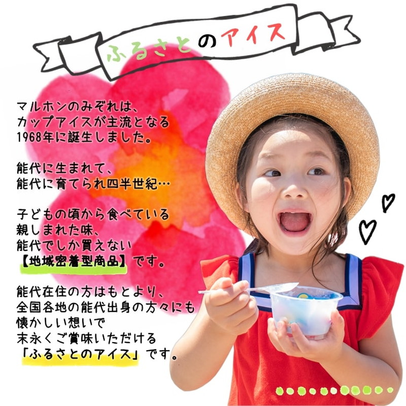 能代名物 マルホンの「みぞれメロン味」24個 カップアイス 氷菓
