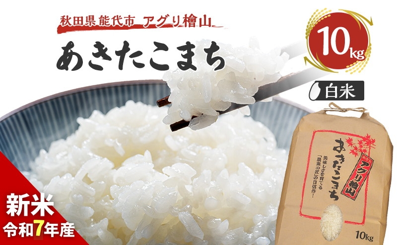 令和7年 秋田県産 あきたこまち 10kg 精米 白米 米 お米 おこめ こめ コメ 令和7年産 ブランド米 ご飯 秋田 秋田県 能代市