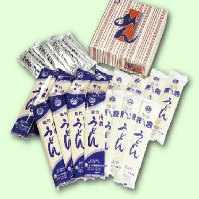 能代うどん 乾麺 2種食べ比べ 能代うどんセット(利尻昆布つゆ付) “輝”(かがやき)