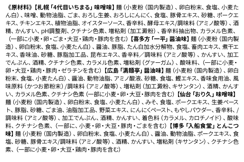 【乾麺】熟成乾燥麺 全国繁盛店ラーメンセット 5種×2食 計20食