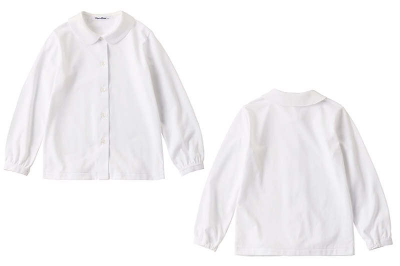 ファミリア(familiar)ブラウス（長袖）(160cm)ホワイト(WH)【230260】