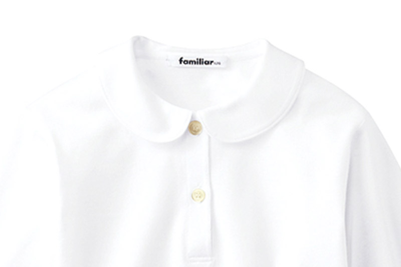 ファミリア(familiar)ブラウス（長袖）(110cm)ホワイト(WH)【230261】