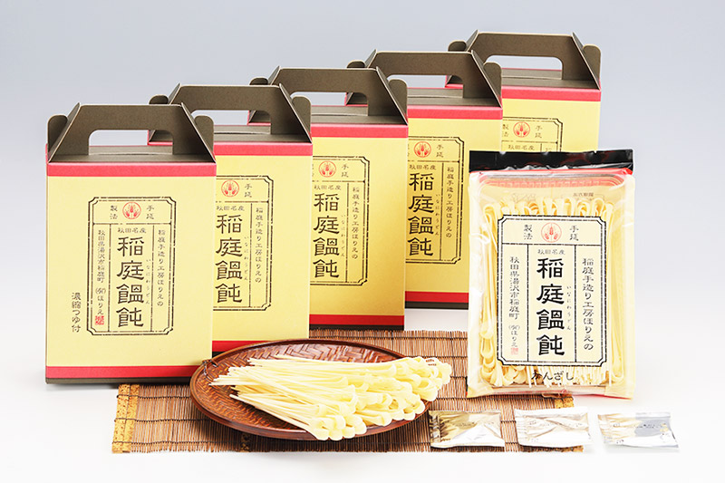 稲庭うどんかんざし つゆ付セット 5箱