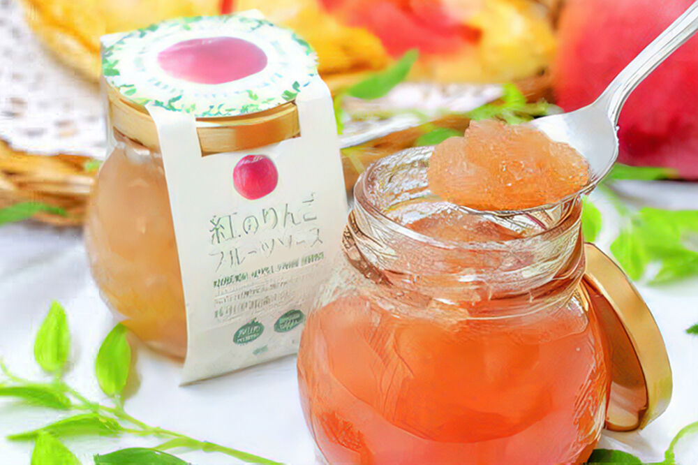 紅のりんご フルーツソース 100g×3個 [お取り寄せ ジャム りんご リンゴ 林檎]