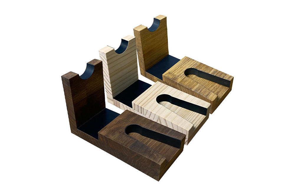 WOOD WORKS 日本製 ハンドガンスタンド 1丁掛【本体カラー：ナチュラル】