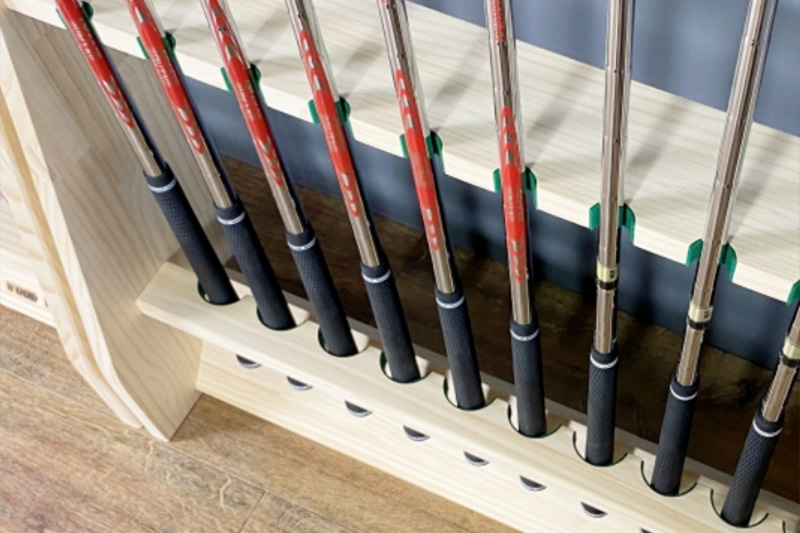 ゴルフクラブスタンド 13本用【本体：ナチュラル】