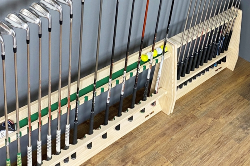 ゴルフクラブスタンド 20本用【本体：ナチュラル】