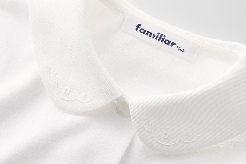 ファミリア(familiar)ブラウス（長袖）(160cm)ホワイト(WH)【230260】