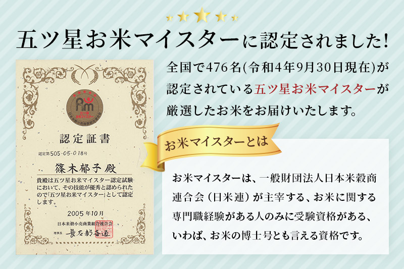 【令和7年産】【無洗米】五ツ星お米マイスター厳選あきたこまち 1.5kg×3袋