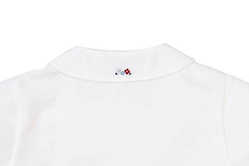 ファミリア(familiar)ブラウス（半袖）(90cm)ホワイト(WH)【240225】