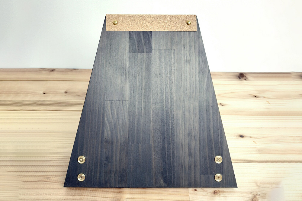 ギタースタンド 1本掛 エレキギター用【本体：ブラックウッド】