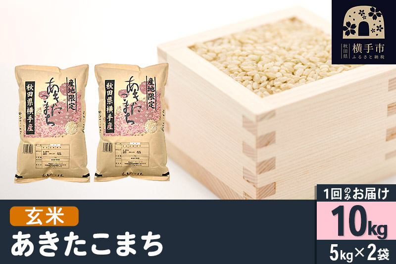 【玄米】令和7年産 横手市産 あきたこまち 10kg（5kg×2袋）