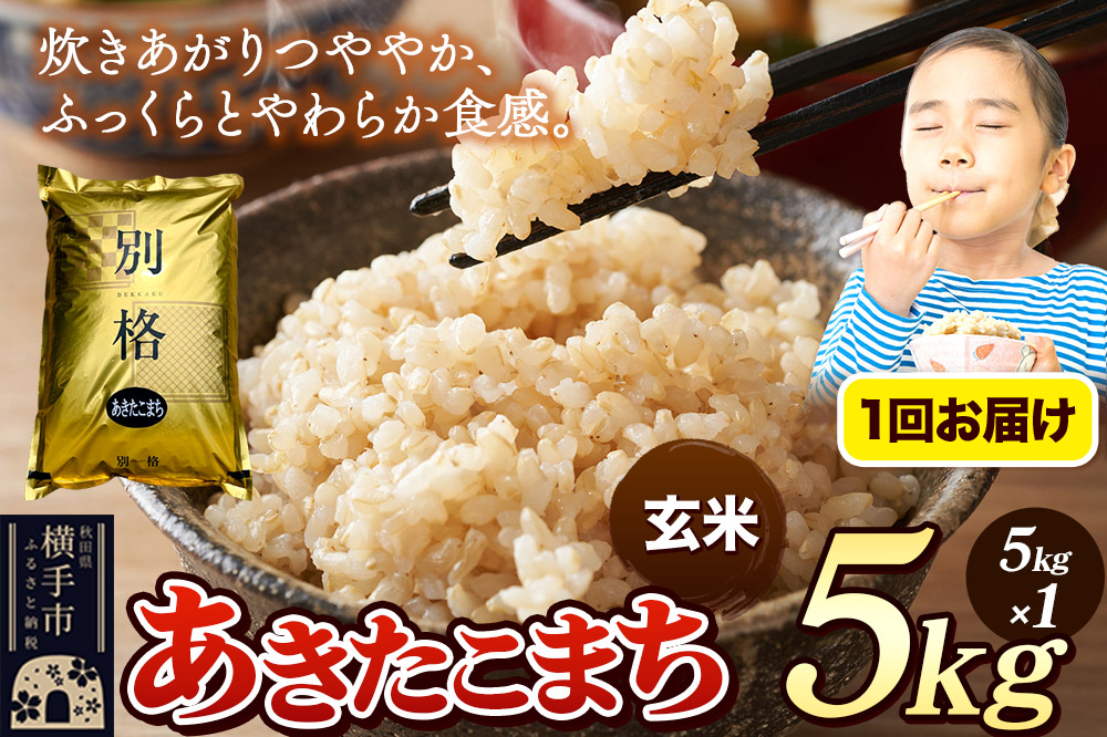 《令和7年産》 米 あきたこまち 5kg 【玄米】 秋田県産