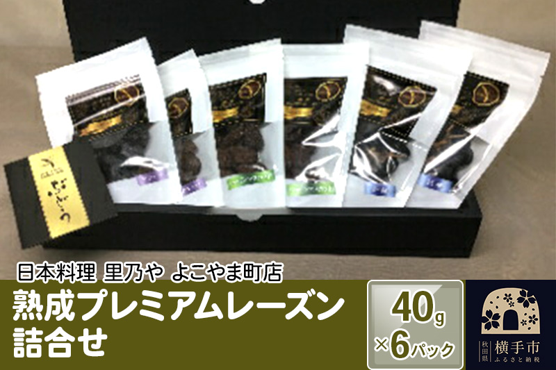 熟成プレミアムレーズン詰合せ 40g×6パック（各2）