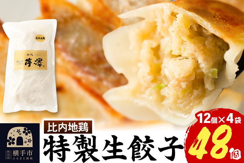 比内地鶏餃子 12個入×4袋