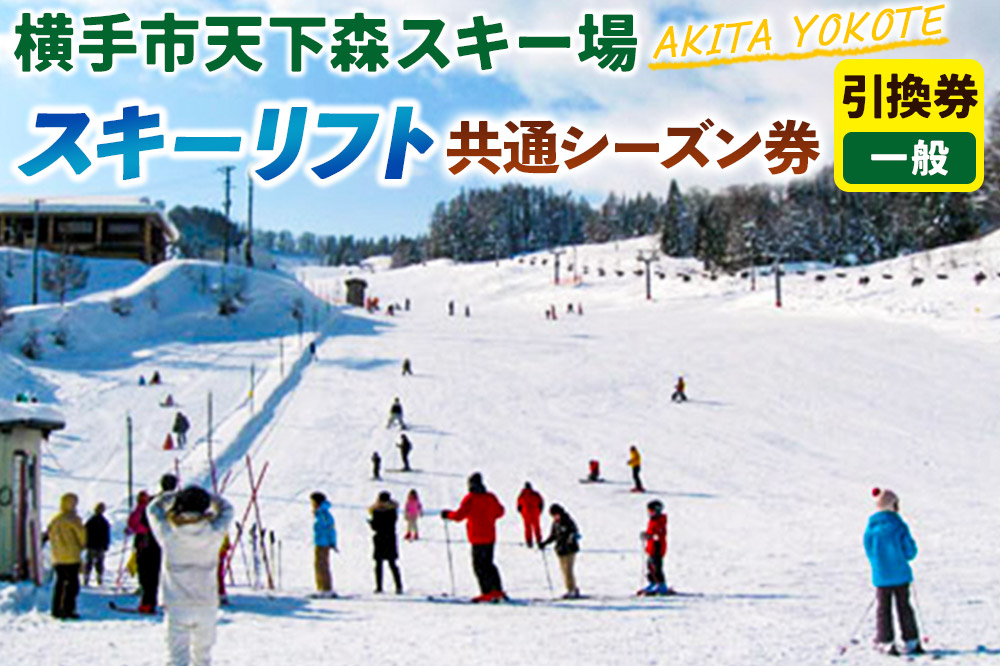 横手市天下森スキー場 スキーリフト共通シーズン券（一般）引換券 ゆうパケット