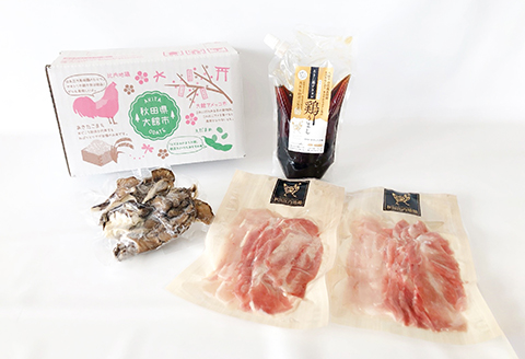 45P2302 比内地鶏　火内鶏とりすきセット