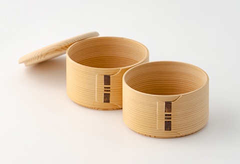 【大館曲げわっぱ】白木　雪だるま弁当箱 【配送日指定不可】　225P6016