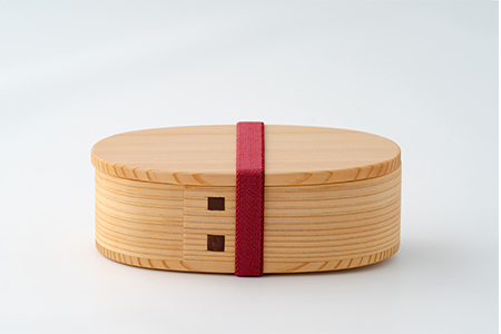 150P6011 【大館曲げわっぱ】 いろは弁当箱(い)