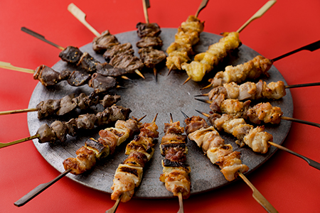 55P2307 比内地鶏　焼き鳥16本セット