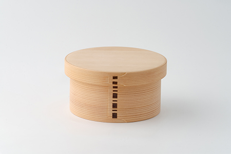 550P6005 【大館曲げわっぱ】おひつ六寸木地仕上(2人用) 【配送日指定不可】