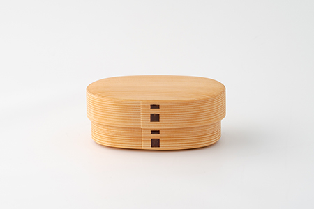 200P6001 【大館曲げわっぱ】親子弁当（小）