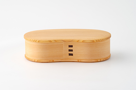 125P6001 【大館曲げわっぱ】はんごう弁当一段