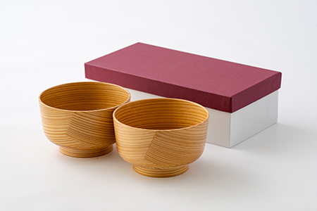 205P6005 【大館曲げわっぱ】おわん(小)2ヶセット 【配送日指定不可】