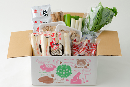 手造りきりたんぽと比内地鶏鍋セット(5～6人前)　135P1506