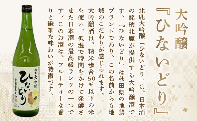 北鹿 大吟醸 ひないどり720ml 6本セット　140P4003
