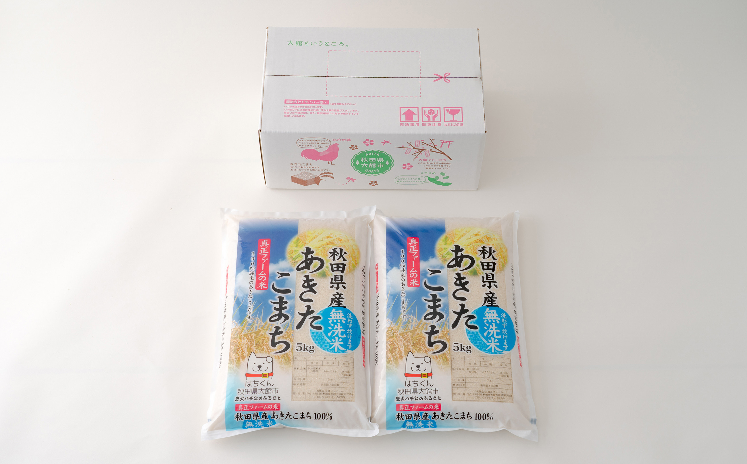 【定期便12ヶ月】秋田県産米「あきたこまち（無洗米）」 10kg（5kg×2袋）　1680P9201