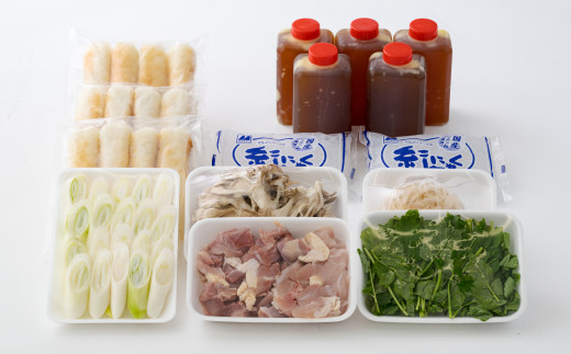 比内地鶏きりたんぽ鍋セット（５人前）　180P1508