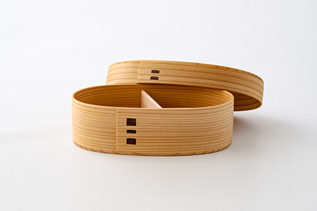 180P6011 【大館曲げわっぱ】 こばん弁当(中)