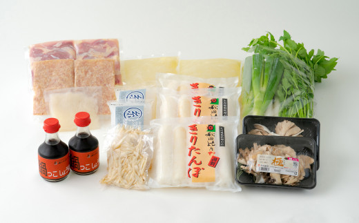 比内地鶏きりたんぽ鍋 8～10人前　【200P1754】