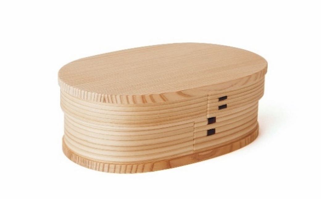 【大館曲げわっぱ】小判弁当（小）セット　【205P6010】