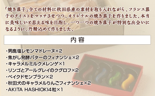 秋田の焼き菓子セット＆ショコラ　【95P5603】