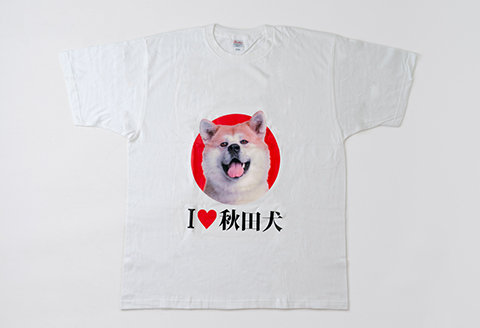 60P5704 秋田犬Tシャツときりたんぽビスのセット